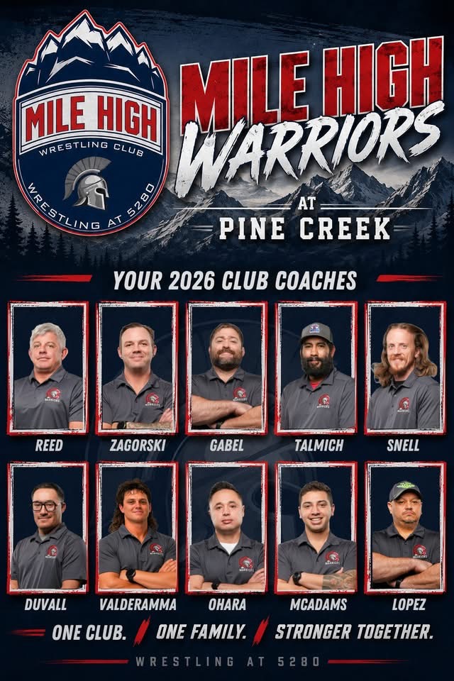 Mile High Warriors at Pine Creek 2026 coaching staff