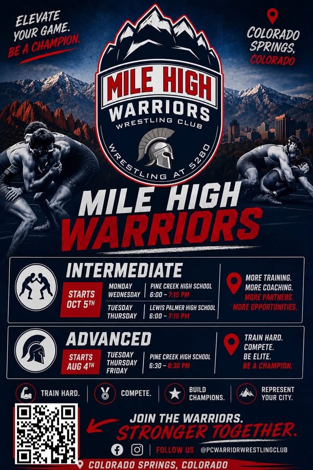 Mile High Warriors Intermediate and Advanced levels flyer